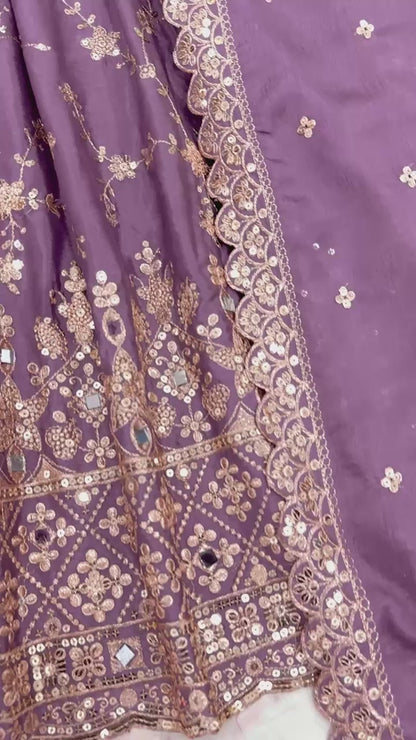 👗PD-1097 Premium Designer Anarkali Gown Set (With Dupatta & Bottom)