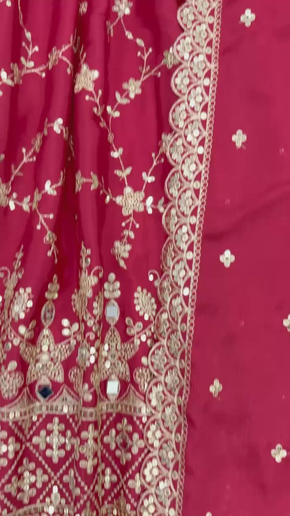 👗PD-1097 Premium Designer Anarkali Gown Set (With Dupatta & Bottom)