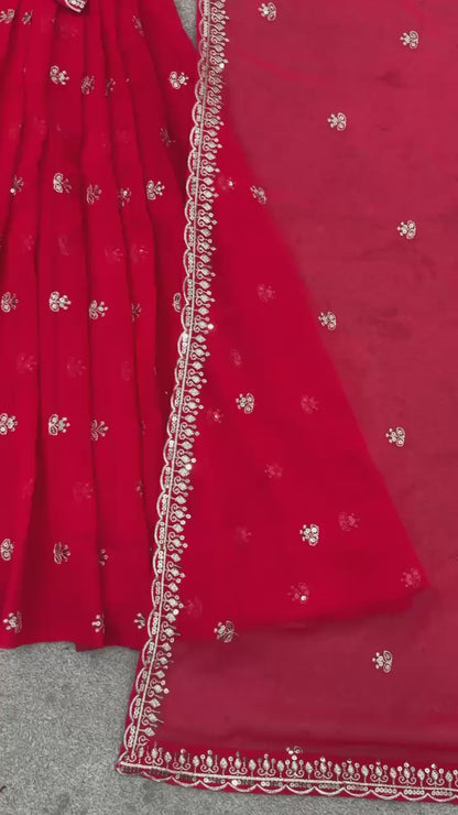 NSR 874 -New Designer Party Wear Look Top-bottom and Dupatta With Heavy Embroidery Work💥👗