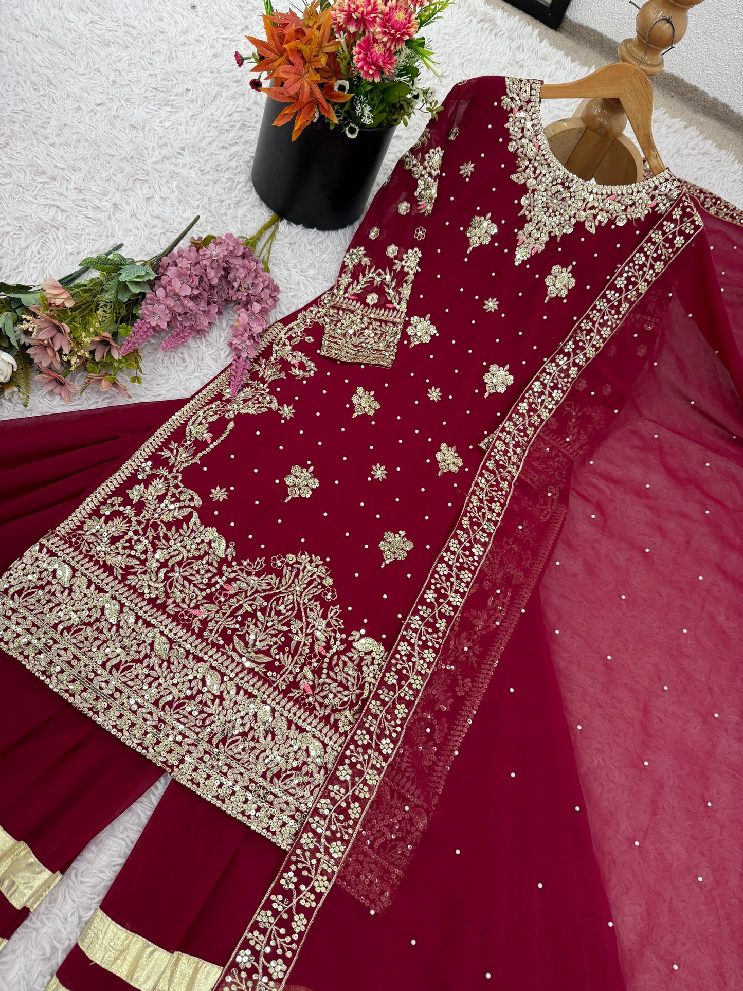 ✨ NSR-870 – Elegant Sharara Collection ✨