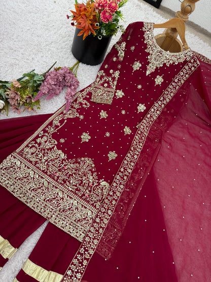 ✨ NSR-870 – Elegant Sharara Collection ✨