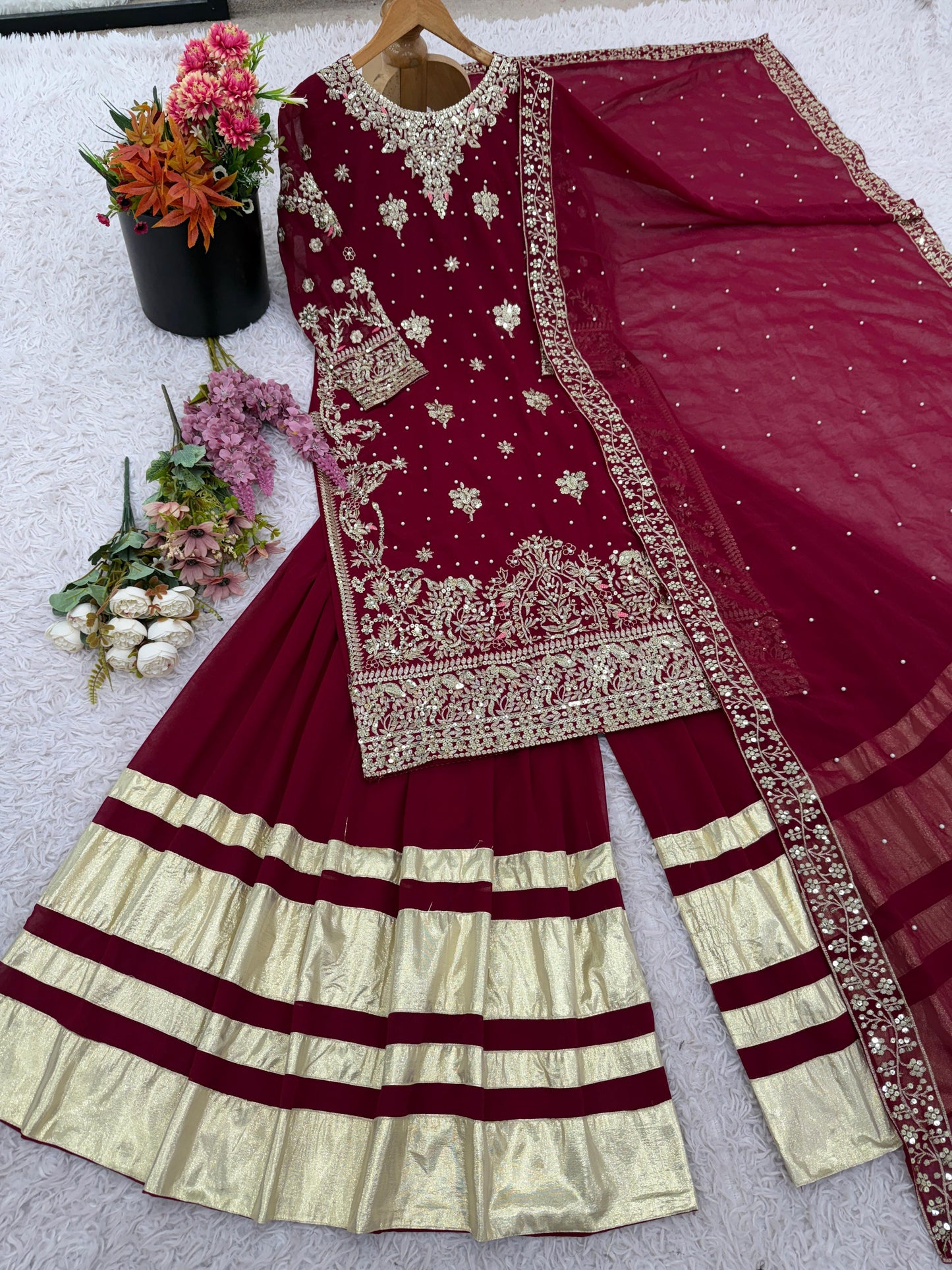 ✨ NSR-870 – Elegant Sharara Collection ✨