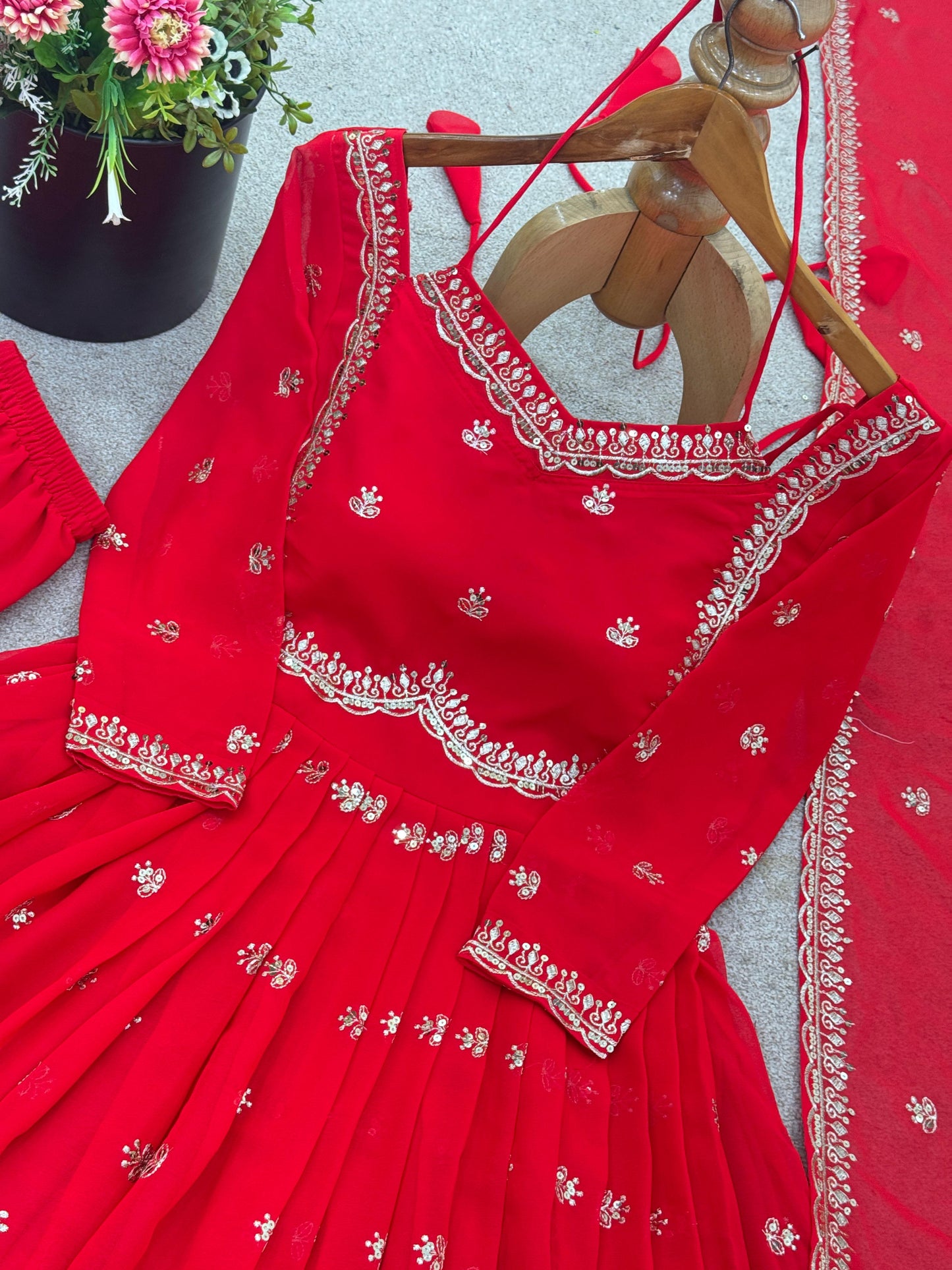 NSR 874 -New Designer Party Wear Look Top-bottom and Dupatta With Heavy Embroidery Work💥👗