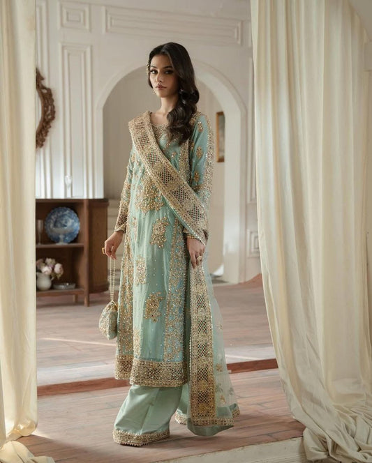 ✨ZB-Series New Designer Party Top Sharara & Dupatta Set👗✨