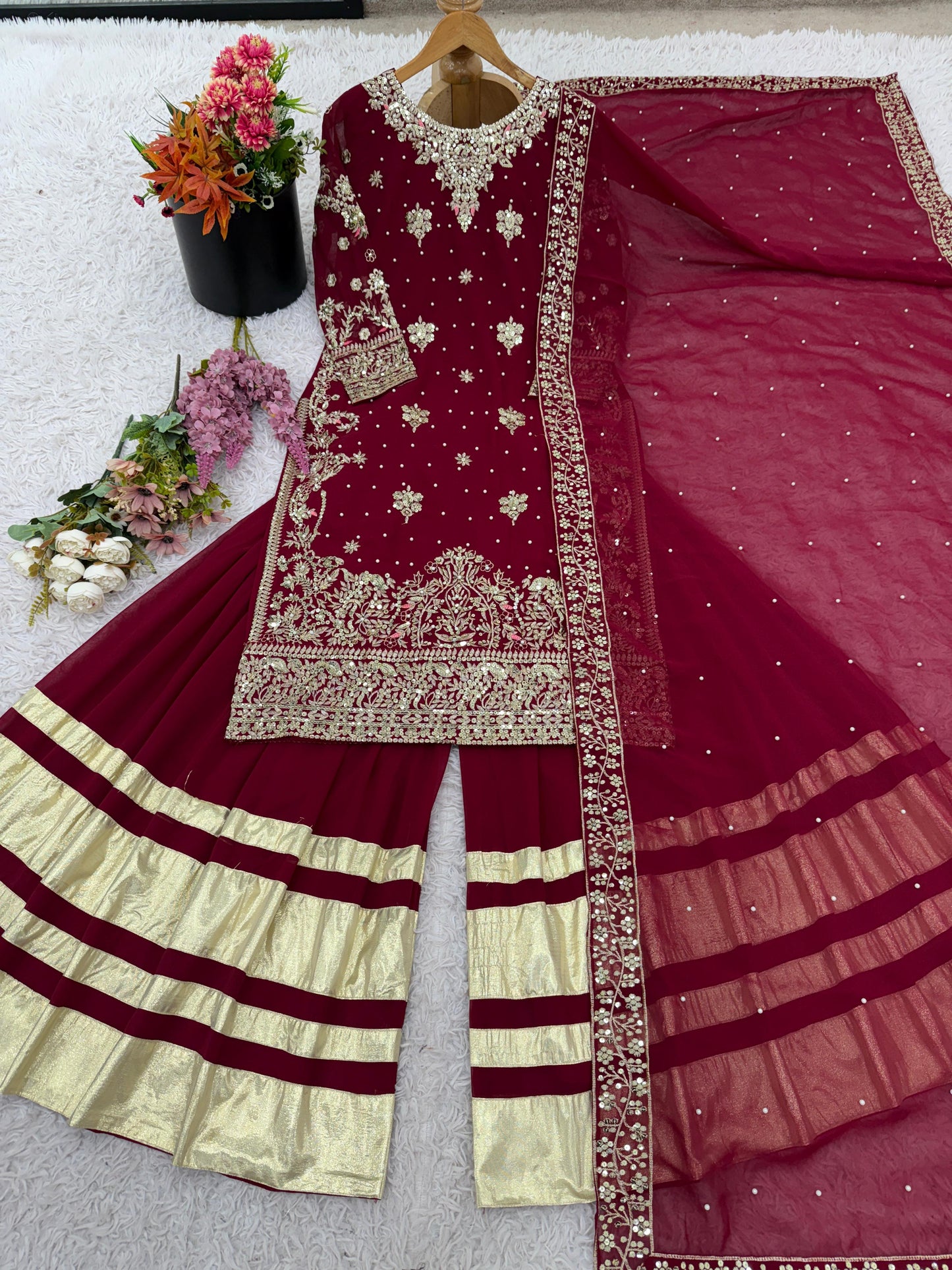 ✨ NSR-870 – Elegant Sharara Collection ✨