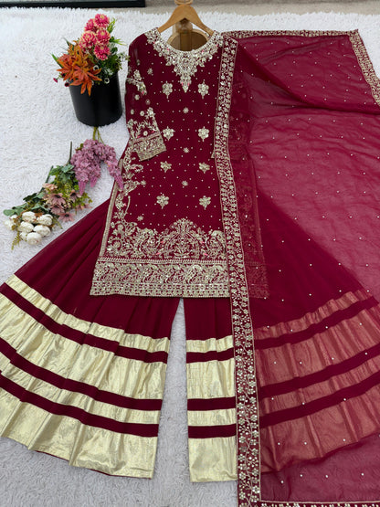 ✨ NSR-870 – Elegant Sharara Collection ✨