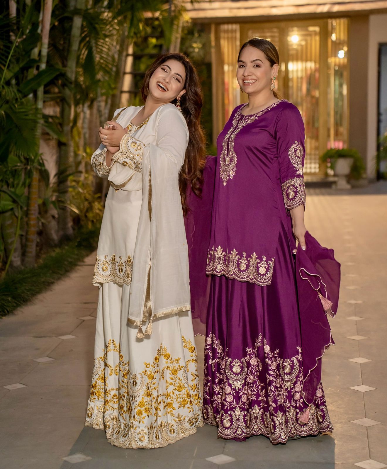 ✨  New Designer Party Wear Embroidered Top-Plazzo & Dupatta Set | Fully Stitched Ready to Wear ✨